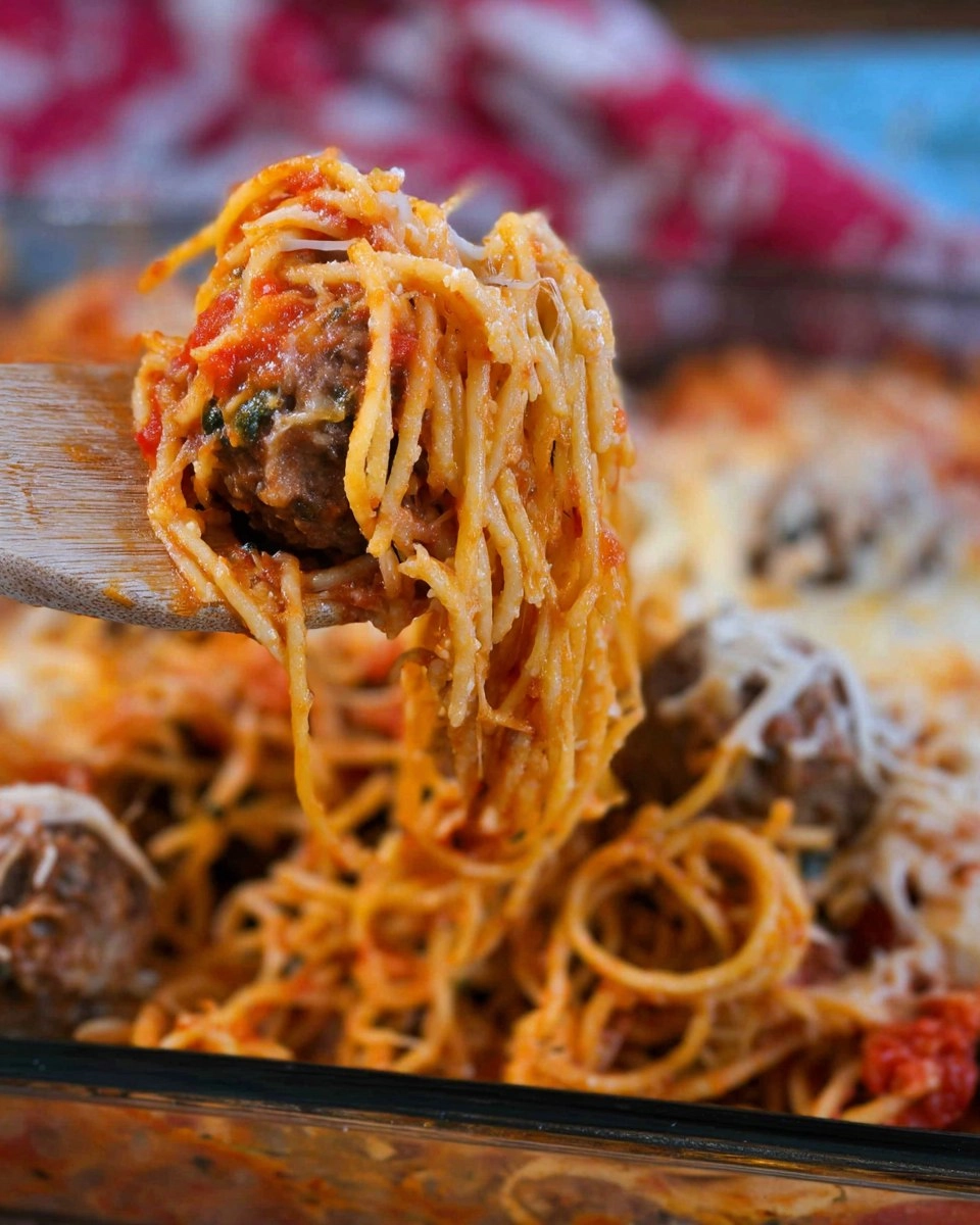Baked Spaghetti with Meatballs