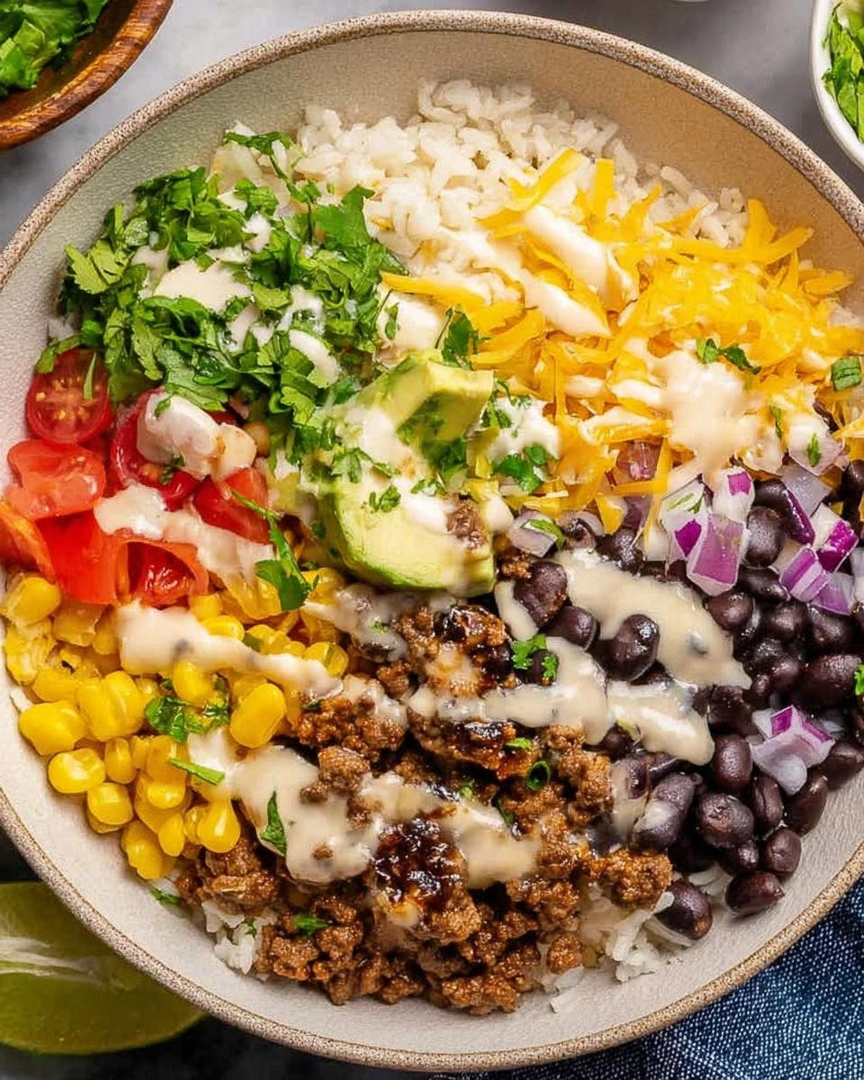 Ground Beef Burrito Bowls