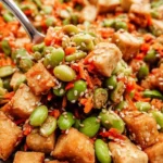 High-Protein Ginger Sesame Tofu Edamame Salad 90 High-Protein-Ginger-Sesame-Tofu-Edamame-Salad-Recipe