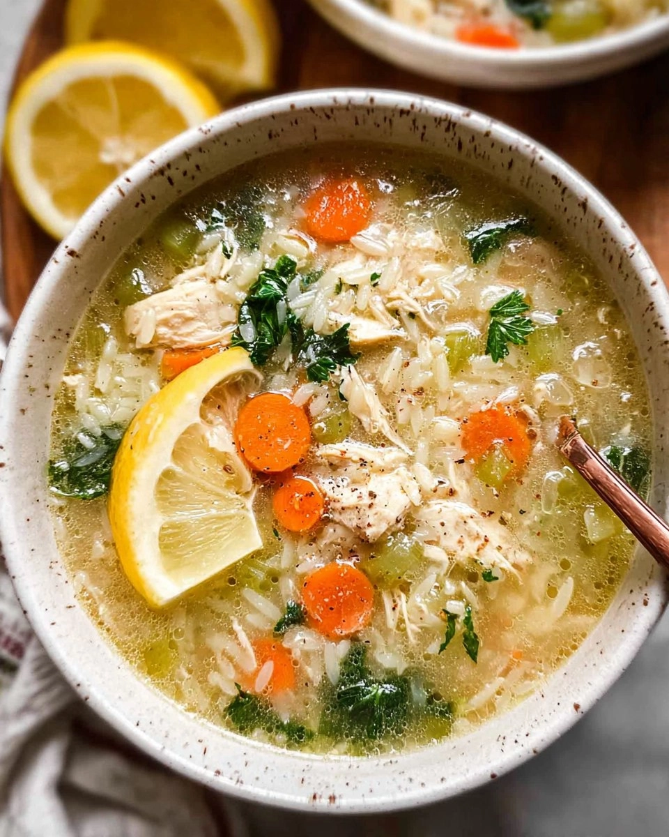 Lemon Chicken Orzo Soup