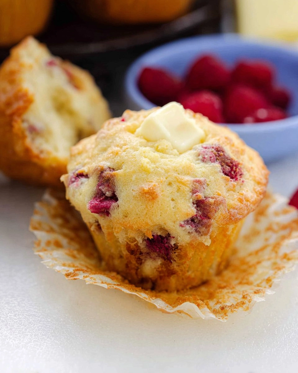 Raspberry White Chocolate Muffins