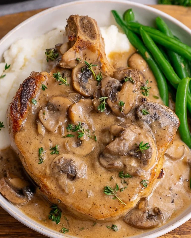 Crockpot Smothered Pork Chops with Mushroom Gravy 7 Crockpot-Smothered-Pork-Chops-with-Mushroom-Gravy-Recipe