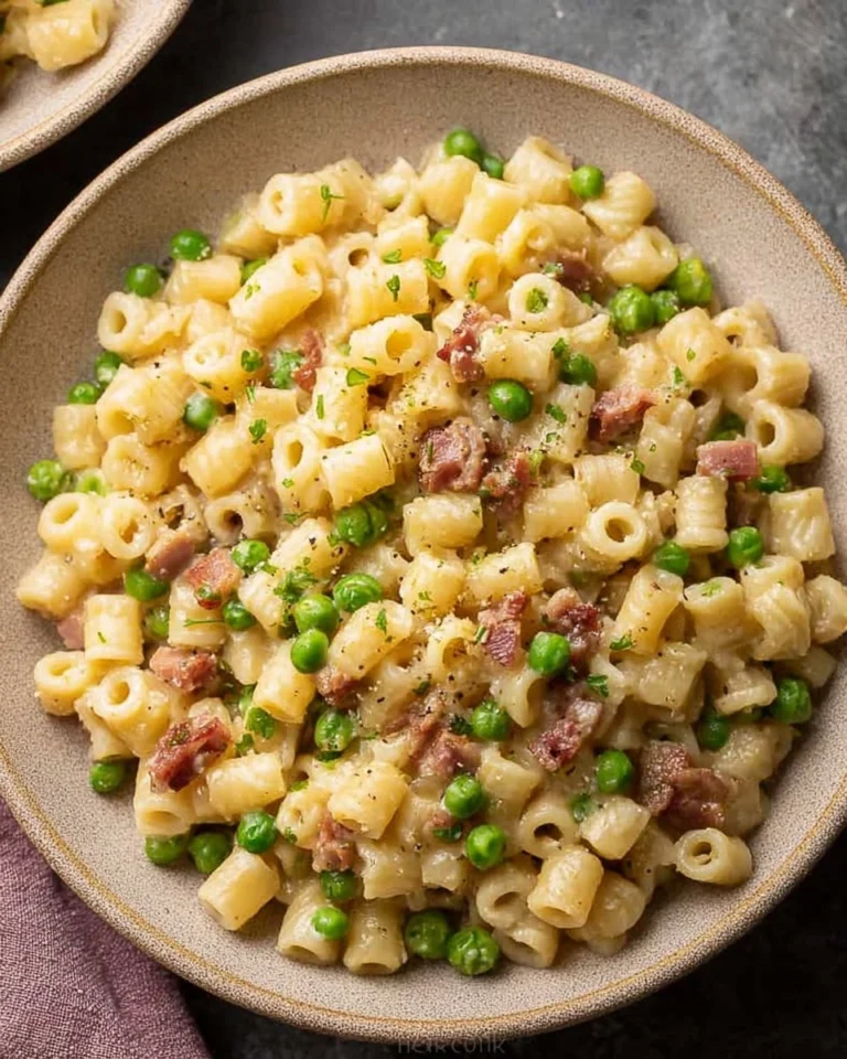 Ditalini Pasta with Bacon and Peas 10 Ditalini-Pasta-with-Bacon-and-Peas-Recipe