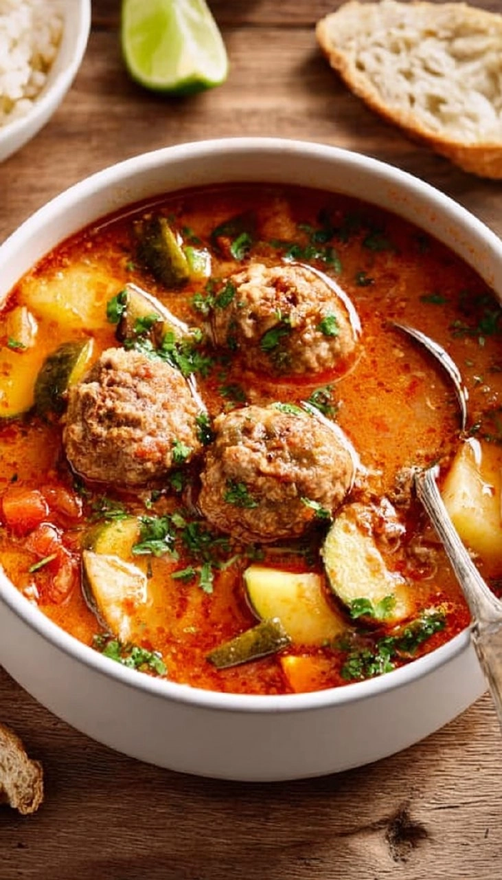 Mexican Meatball Soup