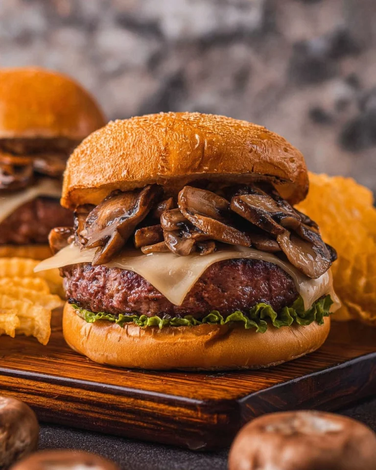 Mushroom and Swiss Burger 9 Mushroom-and-Swiss-Burger-Recipe