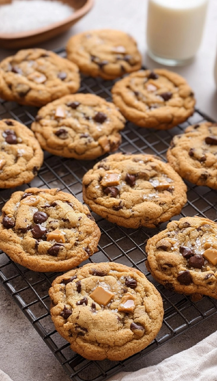 Salted Caramel Chocolate Chip Cookies 85 Salted Caramel Chocolate Chip Cookies