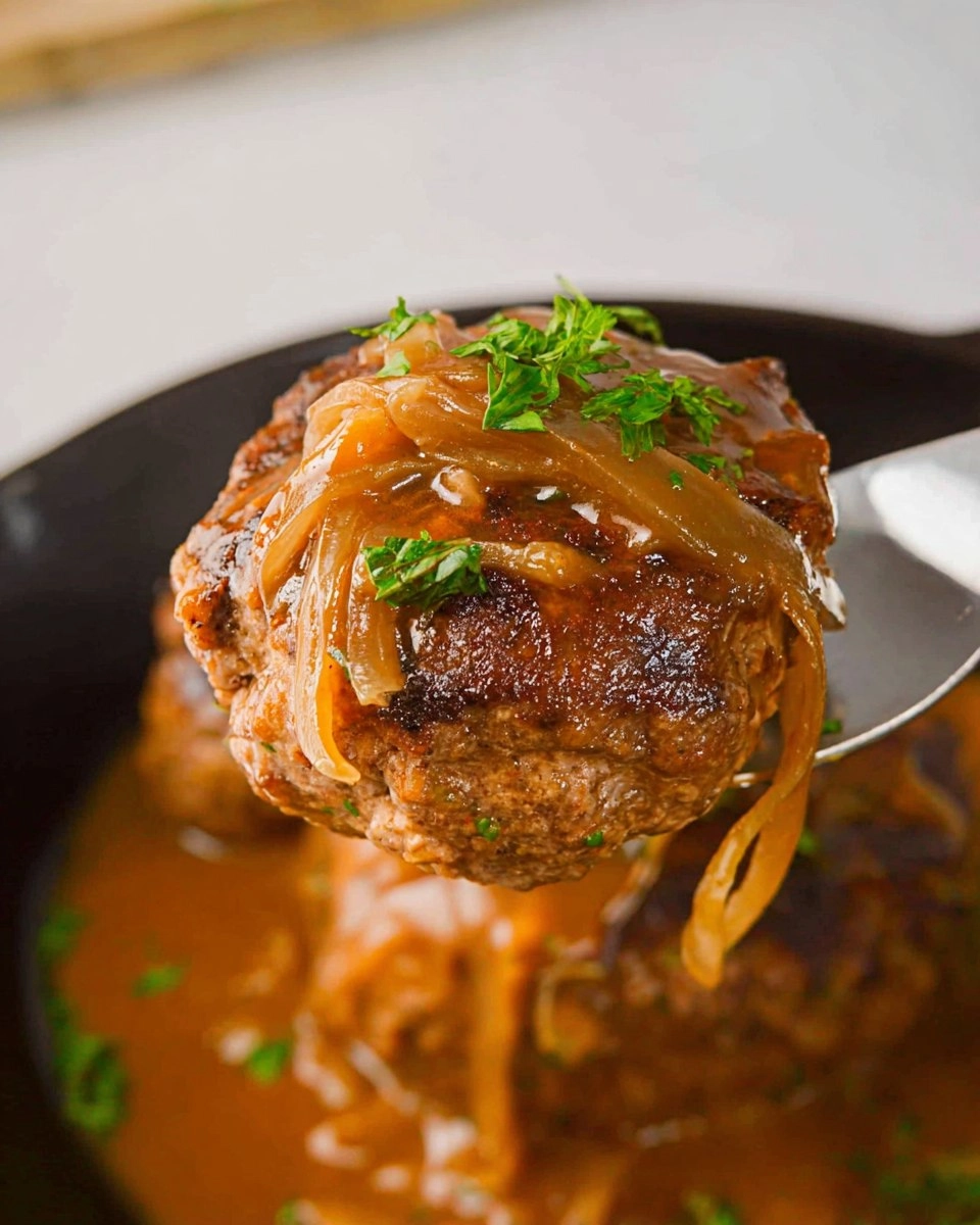 Hamburger Steak with Onion Gravy